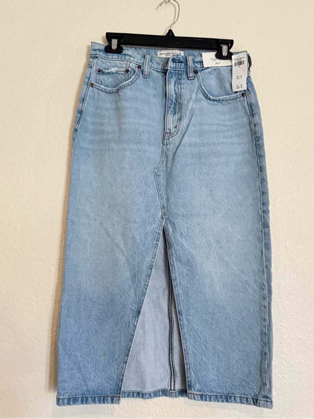 Abercrombie & fitch Denim Midi Skirt - Picture 9 of 12